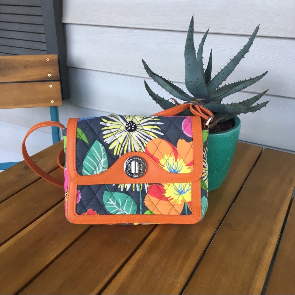 Leather Trimmed Crossbody